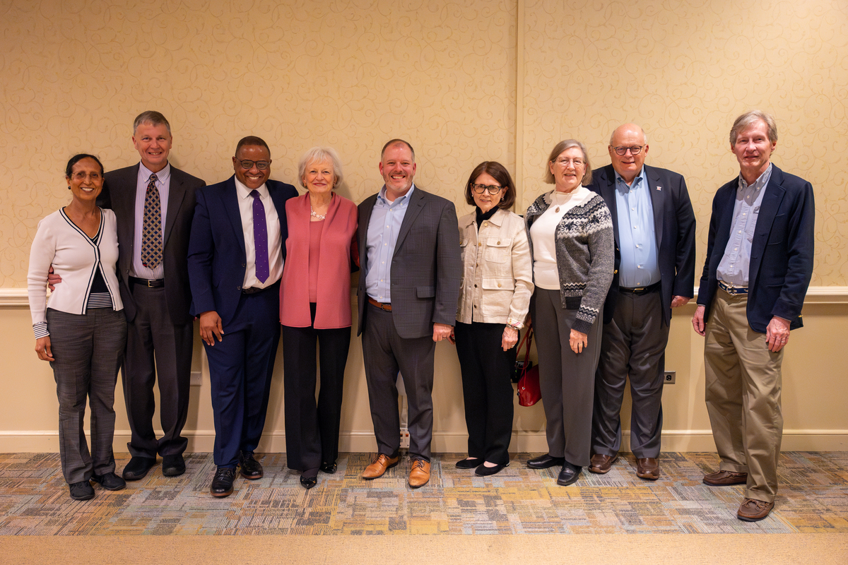 The Library Dean with the Alumni Advisory Board